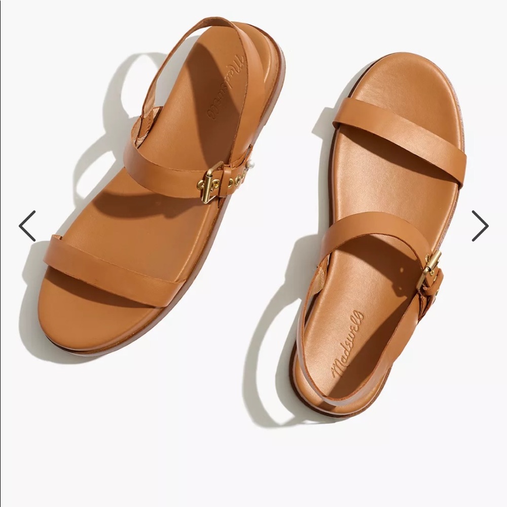 Madewell Louisiana slingback sandals in camel size 8